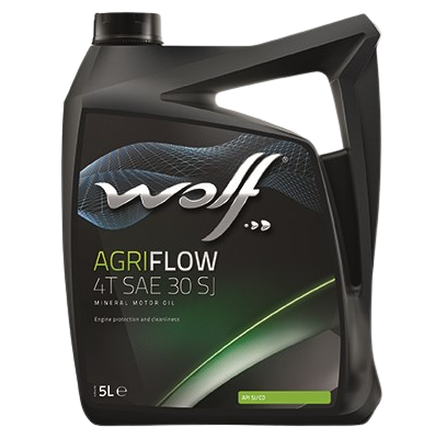 Моторное масло Wolf AgriFlow 4T SAE 30 SJ, 5л  (WOLF: 15035)